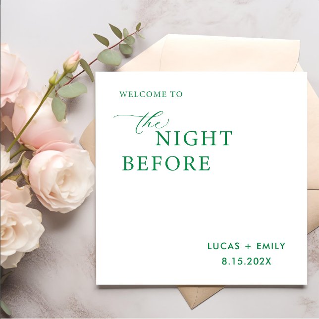 The Night Before Rehearsal Dinner Custom Napkins (Creator Uploaded)