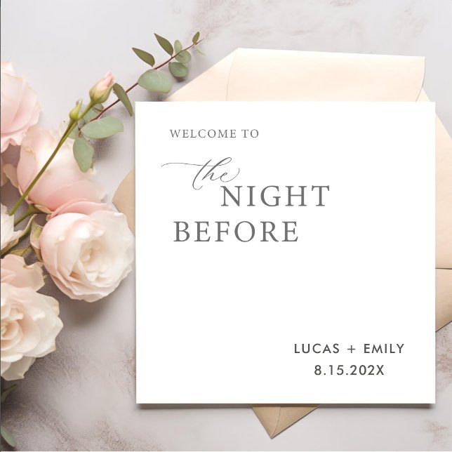 The Night Before Rehearsal Dinner Custom Napkins (Creator Uploaded)