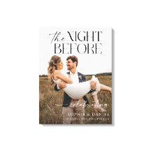 The Night Before Rehearsal Dinner Framed Canvas