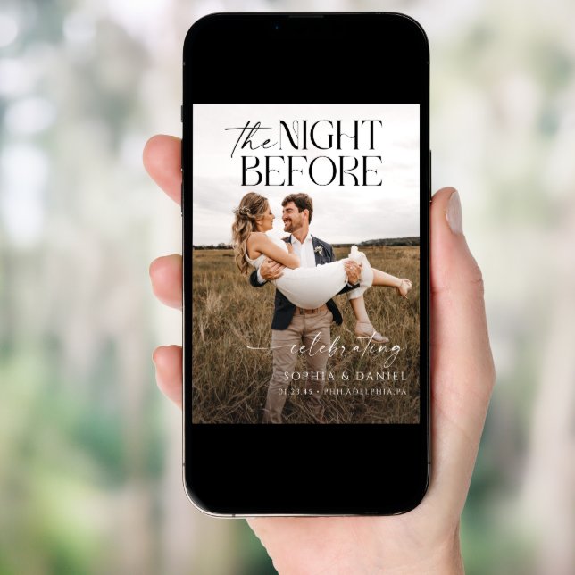 The Night Before Rehearsal Dinner Invitation (Front Digital)