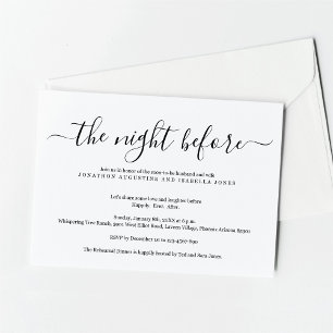The Night Before Rehearsal Dinner Invitation
