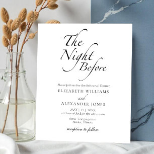 The Night Before Rehearsal Dinner Invitation