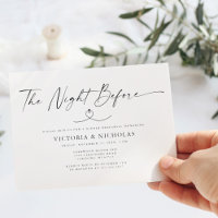 The Night Before Rehearsal Dinner Invitation