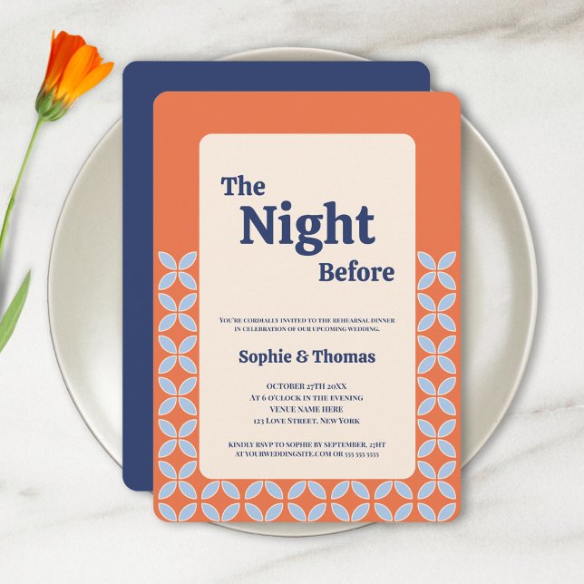 The Night Before Rehearsal Dinner Invitation (The Night Before Rehearsal Dinner Invitation)
