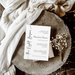 The Night Before Rehearsal Dinner Invitation