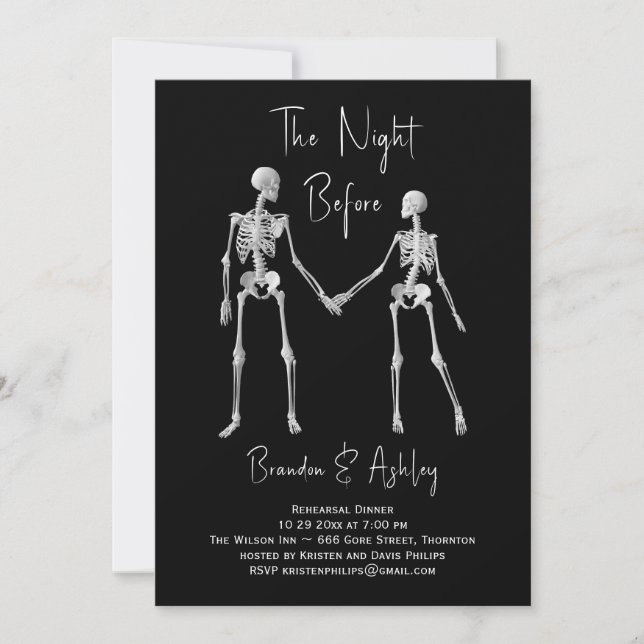 The Night Before Rehearsal Dinner Invitation (Front)