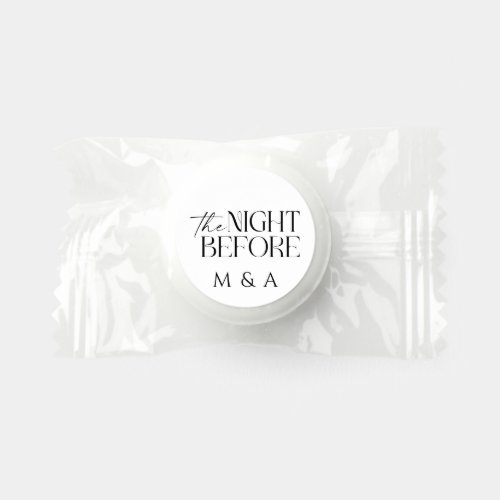 The Night Before Rehearsal Dinner Mint Favors