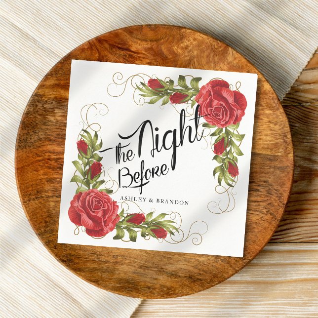 The Night Before Rehearsal Dinner Napkins (Creator Uploaded)