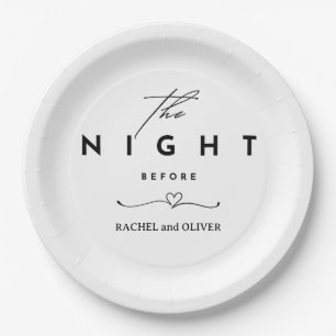 The Night Before Rehearsal Dinner Paper Plates