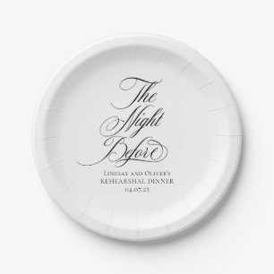 The Night Before Rehearsal Dinner Paper Plates