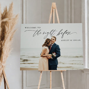 The Night Before Rehearsal Dinner Photo Foam Board