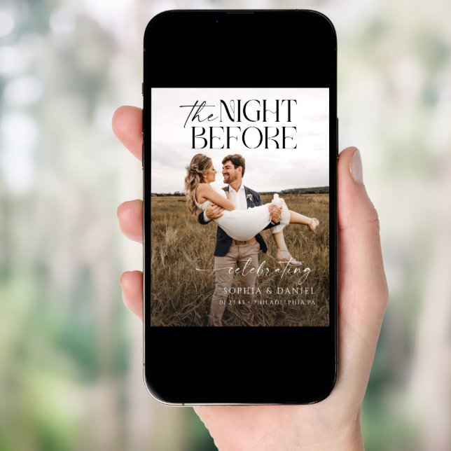 The Night Before Rehearsal Dinner Poster to Frame (Front Digital)