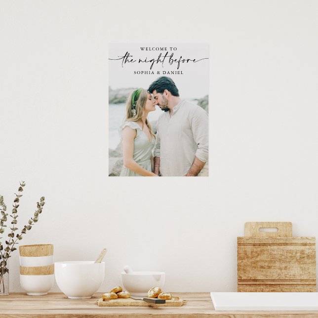The Night Before Rehearsal Dinner Printed Poster | Zazzle