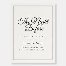 The Night Before Rehearsal Dinner Script Welcome