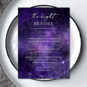 The Night Before Rehearsal Dinner Space Wedding Menu