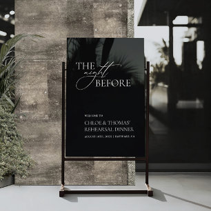 The Night Before Rehearsal Dinner Transparent Sign
