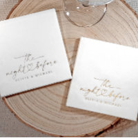 The Night Before Rehearsal Dinner Wedding Gold