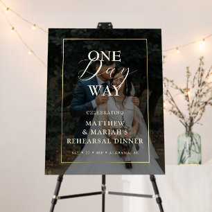 The Night Before Rehearsal Dinner Wedding Photo Foam Board