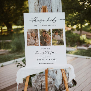 The Night Before Rehearsal Dinner Wedding Welcome Foam Board