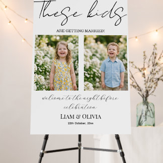 The Night Before Rehearsal Dinner Welcome Sign
