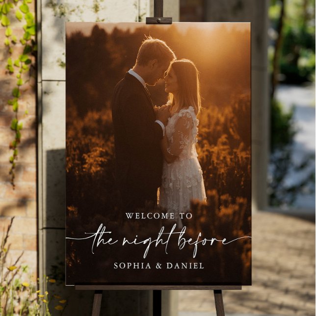 The Night Before Rehearsal Dinner Welcome Sign (Creator Uploaded)