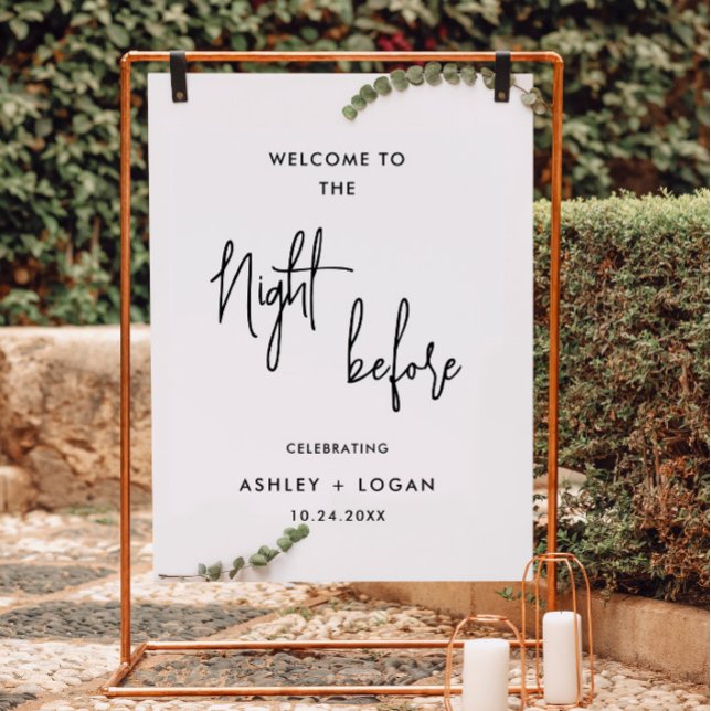 The Night Before Rehearsal Dinner Welcome Sign (Creator Uploaded)