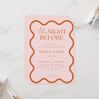 The Night Before Rehearsal Invitation