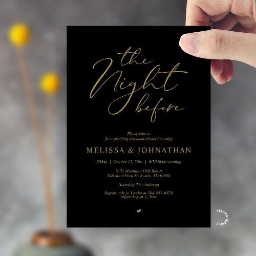 The Night Before Romantic Wedding Rehearsal Dinner