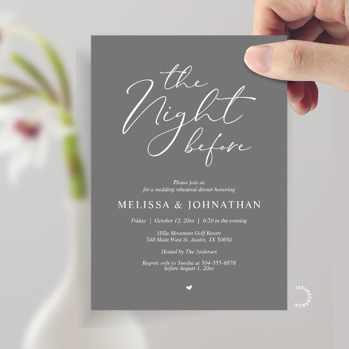 The Night Before Romantic Wedding Rehearsal Dinner