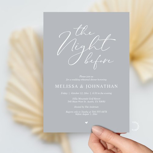 The Night Before Romantic Wedding Rehearsal Dinner