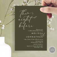 The Night Before Romantic Wedding Rehearsal Dinner