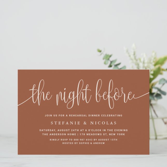 The Night Before Terracotta Rehearsal Dinner (Standing Front)