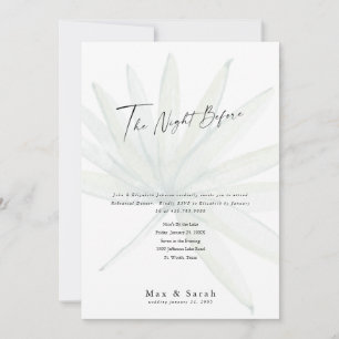 The Night Before Tropical Wedding Rehearsal Dinner Invitation