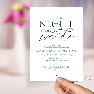 “The Night Before We Do” Modern Rehearsal Dinner Invitation