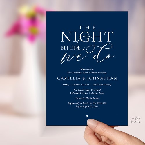 “The Night Before We Do” Modern Rehearsal Dinner