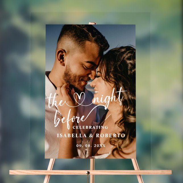 The Night Before Wedding Dinner Sign (Neutral)