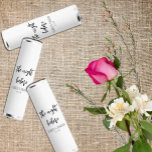 The Night Before Wedding Rehearsal Dinner Breath Savers® Mints<br><div class="desc">The night before: minimalist wedding rehearsal dinner.  Feature a clean black and white design to accent your event's cocktail,  food or dessert table at your rehearsal dinner!</div>