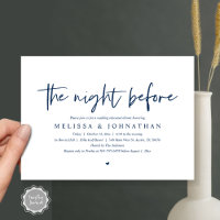 The Night Before, Wedding Rehearsal Dinner Invitat