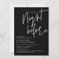 The Night Before, Wedding Rehearsal Dinner