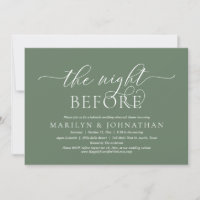 The Night Before, Wedding Rehearsal Dinner