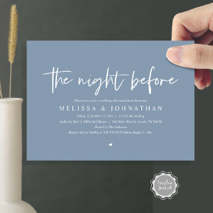 The Night Before, Wedding Rehearsal Dinner Invitation