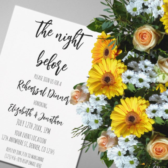 The Night Before Wedding Rehearsal Dinner Invitation (Creator Uploaded)