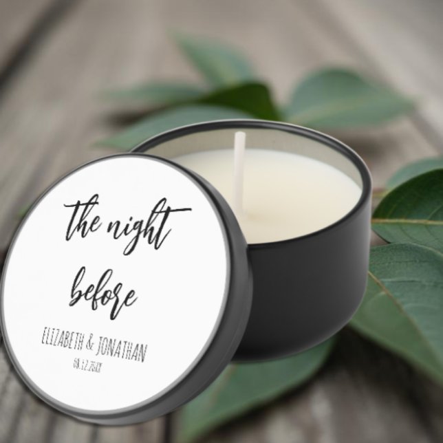 The Night Before Wedding Rehearsal Dinner Mini Candle Favors (Creator Uploaded)