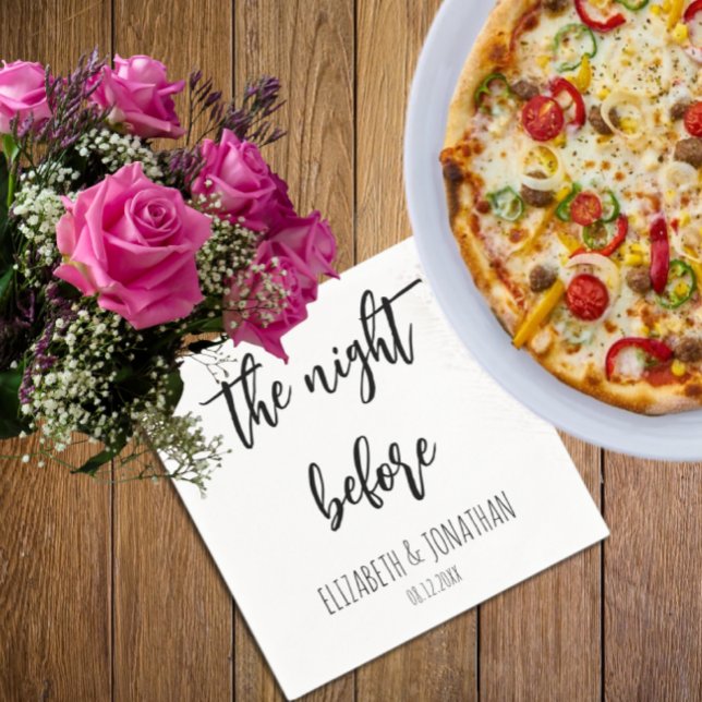 The Night Before Wedding Rehearsal Dinner Napkins (Creator Uploaded)