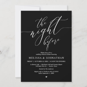 The Night Before, Wedding Rehearsal Dinner Party Invitation