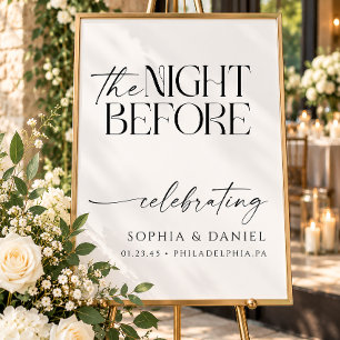 The Night Before Wedding Rehearsal Dinner Poster