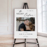 The night before wedding rehearsal dinner sign