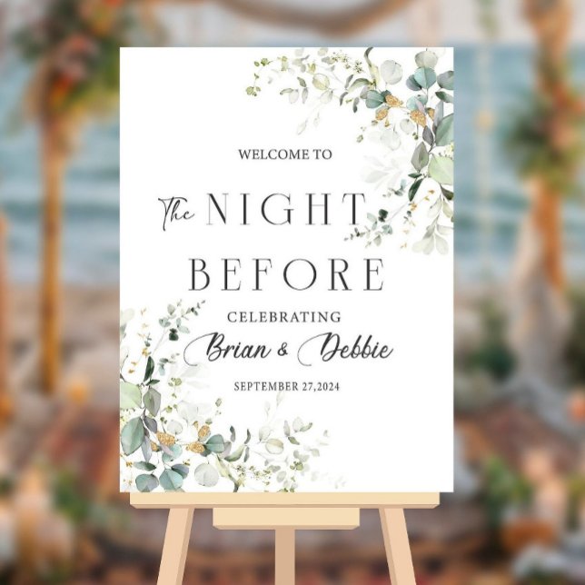 The Night Before Wedding Rehearsal Dinner Sign (Creator Uploaded)