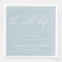 The Night Before Wedding Rehearsal Dinner Welcome