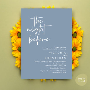 The Night Before, Wedding Rehearsal Party Dinner Invitation